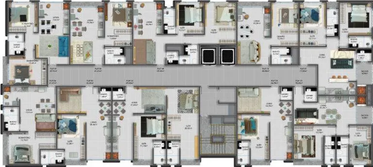 Apartamento 1 quarto para venda no bairro Morretes em Itapema