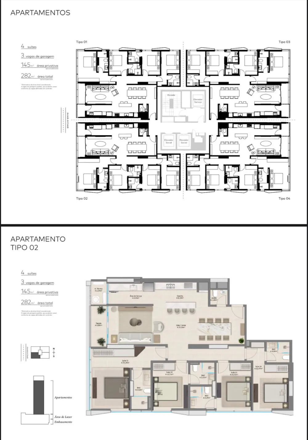 Apartamento 4 quartos para venda no bairro Ariribá em Balneário Camboriú