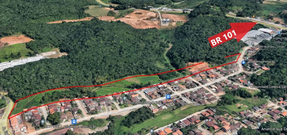 Terreno para venda no bairro Floresta em Joinville